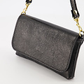 Lara - Metallic - Avondtassen - Zwart - L522 - Goudkleurig