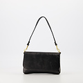 Lara - Metallic - Avondtassen - Zwart - L522 - Goudkleurig