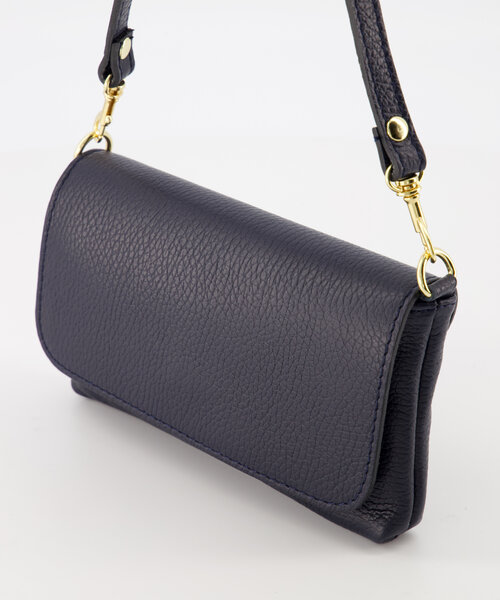 Lara - Classic Grain - Evening bags - Blue - Donkerblauw D26 - Gold