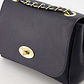 Nina - Classic Grain - Crossbody bags - Silver - Donkerblauw D26 - Gold