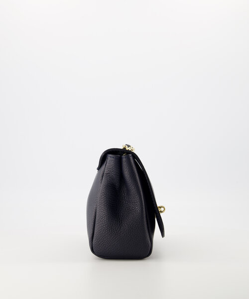 Nina - Classic Grain - Crossbody bags - Silver - Donkerblauw D26 - Gold