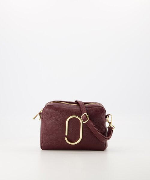 Jacine - Classic Grain - Crossbody bags - Red - Bordeaux D54 - Gold