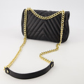 Nela - Sauvage - Crossbodytassen - Zwart - S28 - Goudkleurig