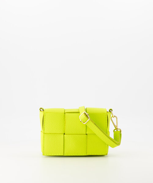 Steef - Classic Grain - Crossbodytassen - Groen - Lime T0340 - Goudkleurig