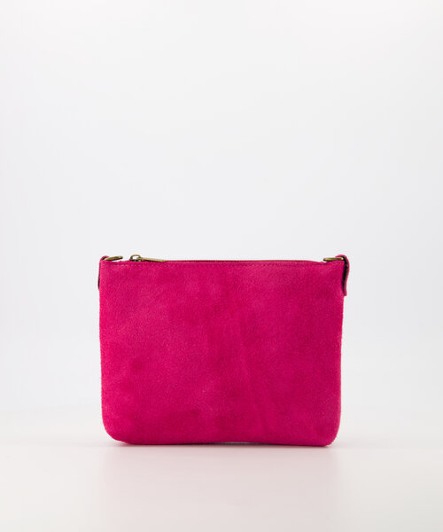 Ariel - Suede - Crossbody bags - Pink - Fuchsia D16 - Bronze