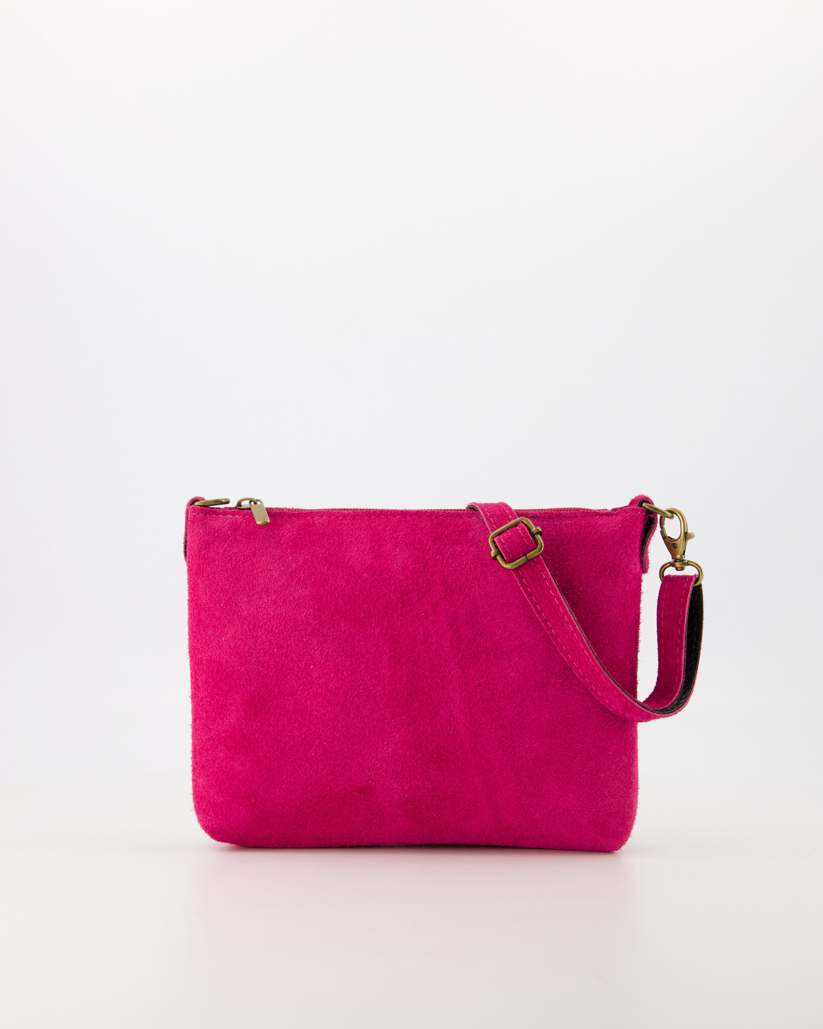 L.K.Bennett Dominica Suede Clutch Bag, Pink at John Lewis & Partners