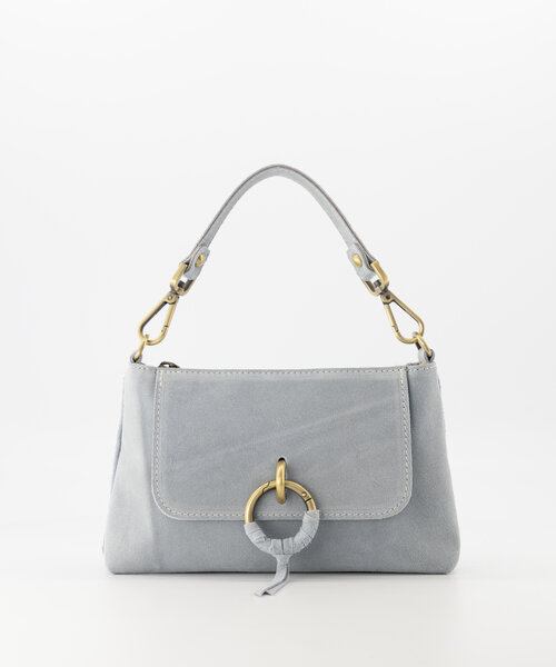 Cosi - Suede - Handtassen - Blauw - Lichtblauw D47 - Bronskleurig