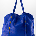 Zaza - Spazzolato - Schoudertassen - Blauw - Kobaltblauw 17 - Bronskleurig