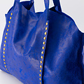 Zaza - Spazzolato - Schoudertassen - Blauw - Kobaltblauw 17 - Bronskleurig