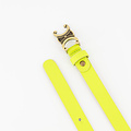 Eline Small - Classic Grain - Belts with buckles - Green - Lime T0340 - Gold