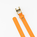Eline Small - Classic Grain - Riemen met gesp - Oranje - D29 - Goudkleurig