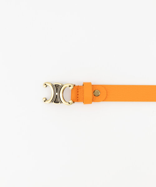 Eline Small - Classic Grain - Belts with buckles - Orange - D29 - Gold