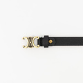 Eline Small - Classic Grain - Belts with buckles - Black - D28 - Gold