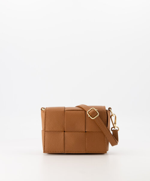 Steef - Classic Grain - Crossbody bags - Brown - Cognac D109 - Gold
