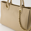 Fiona - Classic Grain - Hand bags - Taupe - D05 - Gold