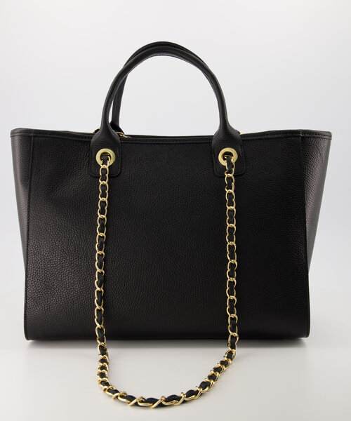 Fiona - Classic Grain - Hand bags - Black - D28 - Gold