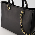 Fiona - Classic Grain - Hand bags - Black - D28 - Gold