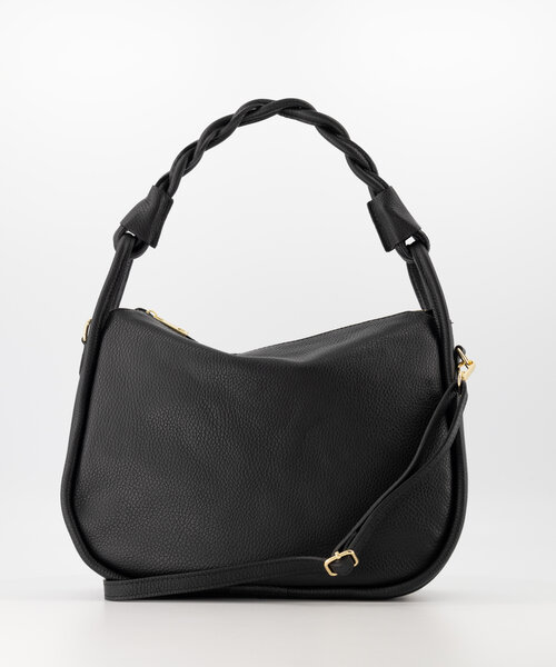 Rachel - Classic Grain - Shoulder bags - Black - D28 - Gold