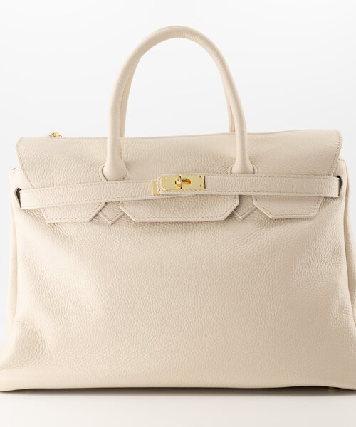 Birdie Large - Classic Grain - Hand bags - Beige - Ecru D37 - Gold