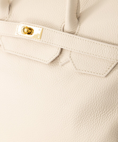 Birdie Large - Classic Grain - Hand bags - Beige - Ecru D37 - Gold