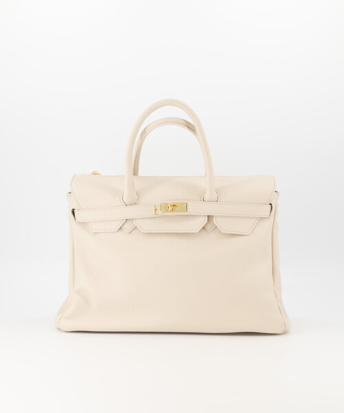 Birdie Large - Classic Grain - Hand bags - Beige - Ecru D37 - Gold