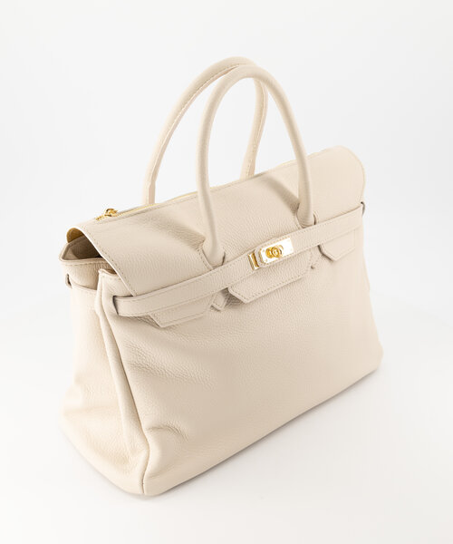 Birdie Large - Classic Grain - Hand bags - Beige - Ecru D37 - Gold