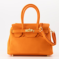 Birdie Small - Bags - Classic Grain - Orange D29