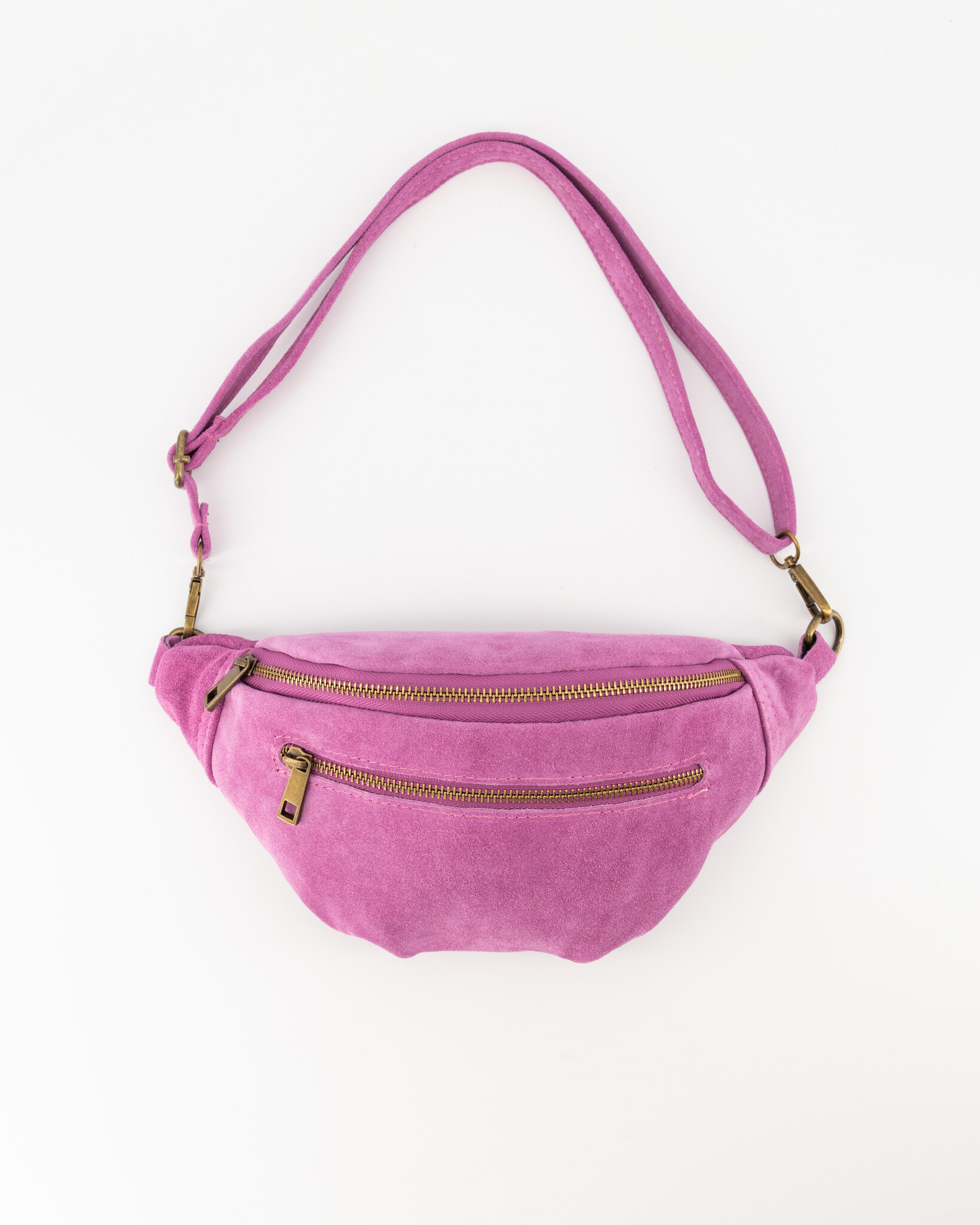 Bum bags Quinty Suede Bum bags Pink D15 Gold Teatro Fashion