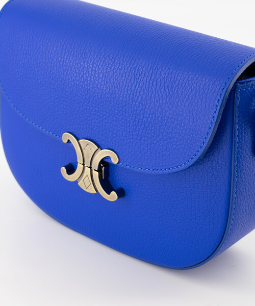 Favi - Classic Grain - Crossbody bags - Blue - Dazzling Blue T3949 - Bronze