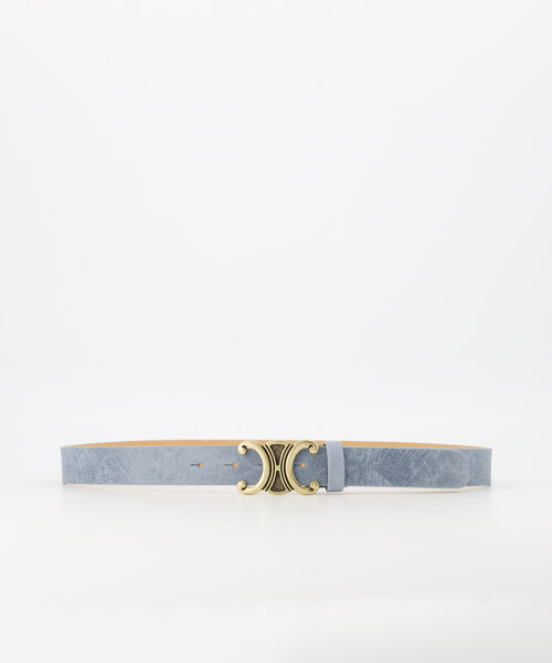 Eline -  - Belts with buckles - Blue - Jeansblauw 48 - Gold