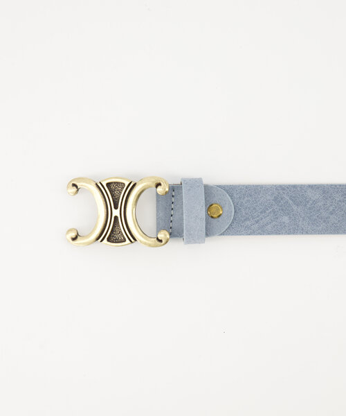 Eline -  - Belts with buckles - Blue - Jeansblauw 48 - Gold