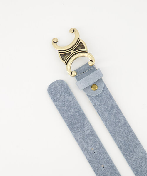 Eline -  - Belts with buckles - Blue - Jeansblauw 48 - Gold