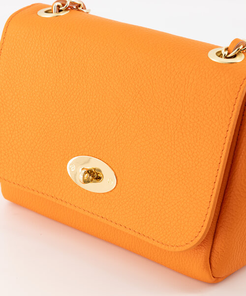 Nina - Classic Grain - Crossbody bags - Orange - D29 - Gold