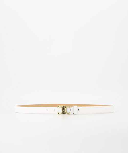 Eline Small - Classic Grain - Belts with buckles - White - D01 - Gold