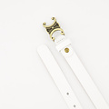 Eline Small - Classic Grain - Belts with buckles - White - D01 - Gold