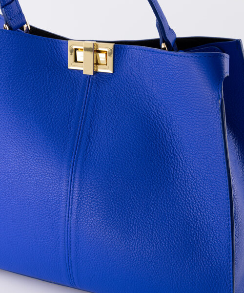 Noelle - Classic Grain - Hand bags - Blue - T3949 - Gold