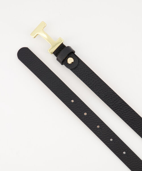 Hera Small - Classic Grain - Belts with buckles - Black - D28 - Gold