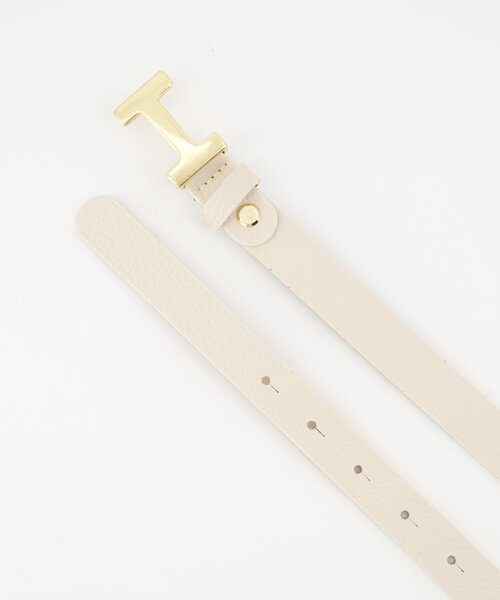 Hera Small - Classic Grain - Belts with buckles - Ecru - D37 - Gold