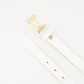 Hera Small - Classic Grain - Belts with buckles - White - D01 - Gold