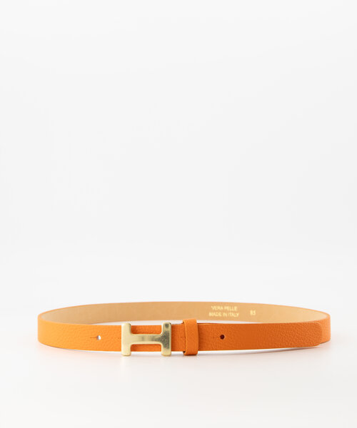 Hera Small - Classic Grain - Belts with buckles - Orange - D29 - Gold
