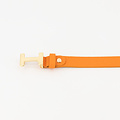 Hera Small - Classic Grain - Belts with buckles - Orange - D29 - Gold