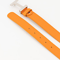 Hera Big - Classic Grain - Belts with buckles - Orange - D29 - Silver