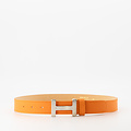 Hera Big - Classic Grain - Belts with buckles - Orange - D29 - Silver
