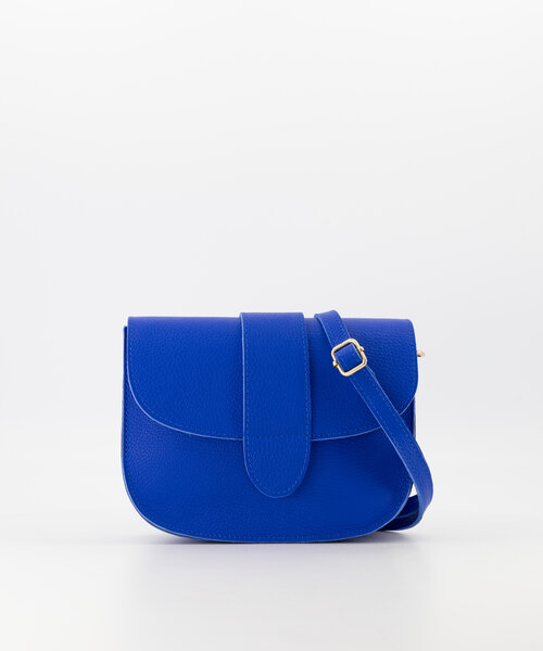 Maan - Classic Grain - Crossbodytassen - Blauw - Kobaltblauw T3949 - Bronskleurig