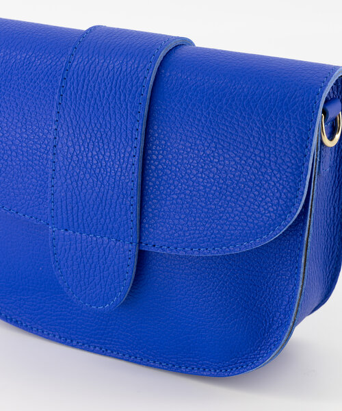 Maan - Classic Grain - Crossbodytassen - Blauw - Kobaltblauw T3949 - Bronskleurig