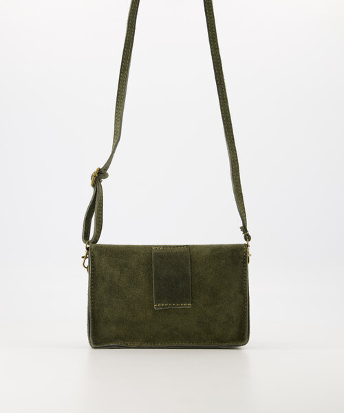 Nieuw Laura - Suede - Crossbody bags - Green - 49 - Gold