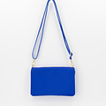 Myra - Classic Grain - Crossbodytassen - Blauw - Kobaltblauw T3949 - Zilverkleurig