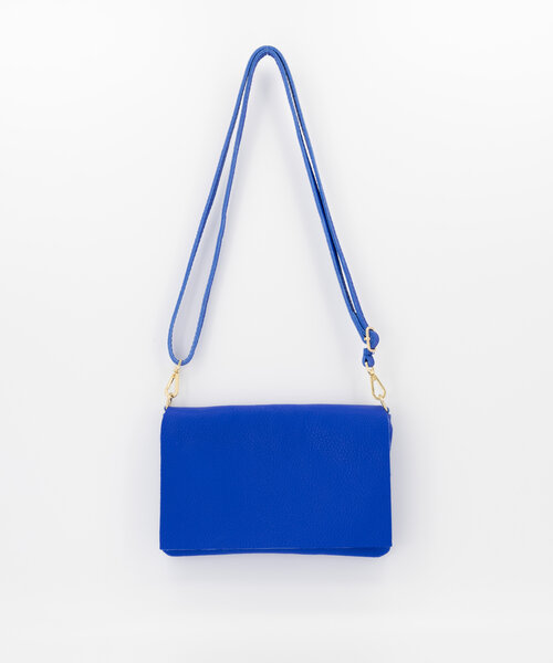 Myra - Classic Grain - Crossbodytassen - Blauw - Kobaltblauw T3949 - Zilverkleurig