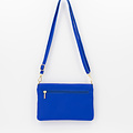 Myra - Classic Grain - Crossbodytassen - Blauw - Kobaltblauw T3949 - Zilverkleurig