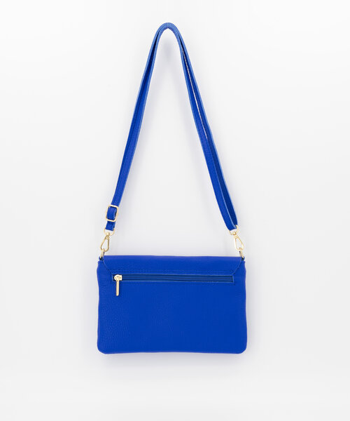 Myra - Classic Grain - Crossbodytassen - Blauw - Kobaltblauw T3949 - Zilverkleurig